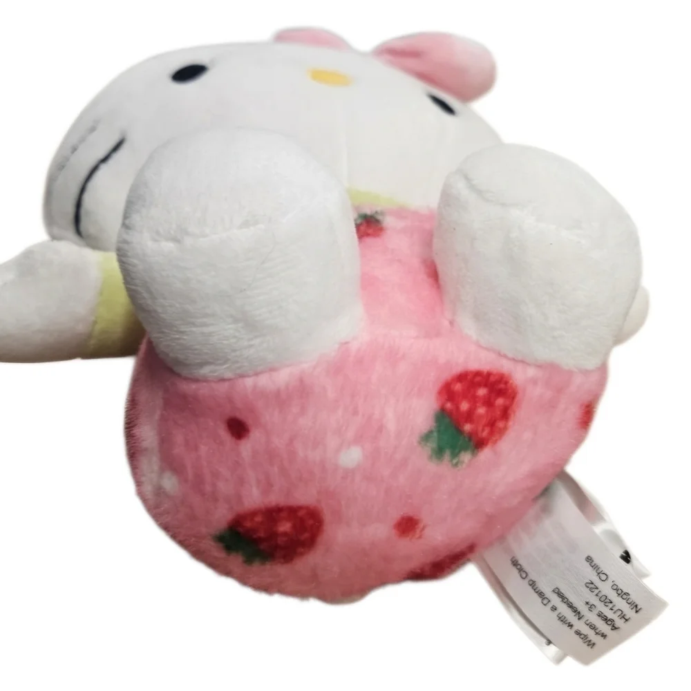 Hello Kitty By Sanrio 2023 Bunny Ears Strawberry Print Plush NWT Spring Easter